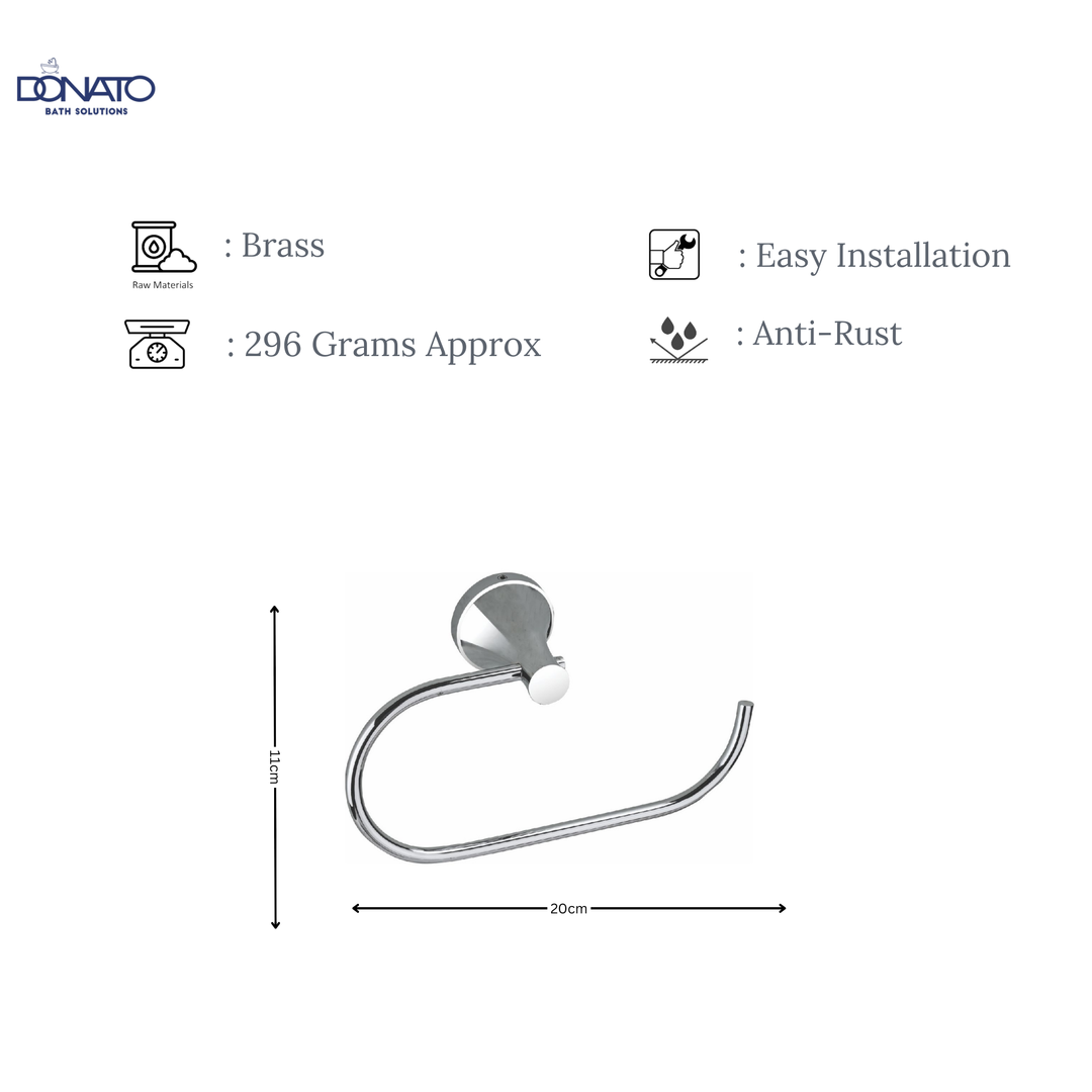 DONATO TOWEL RING- DROSS BRASS