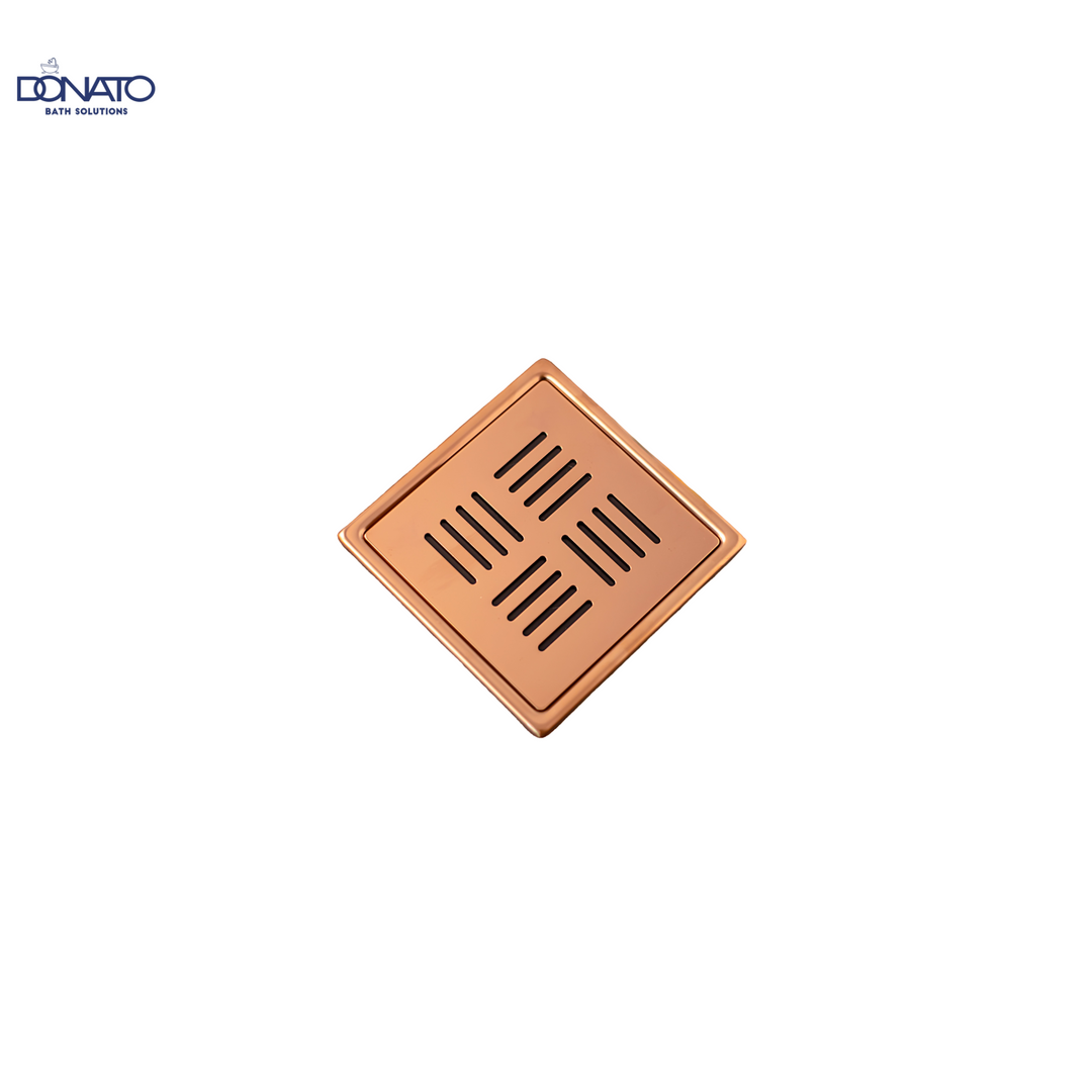 GLORY PLAIN 6"x6" ROSE GOLD - SS 304 GRATINGS