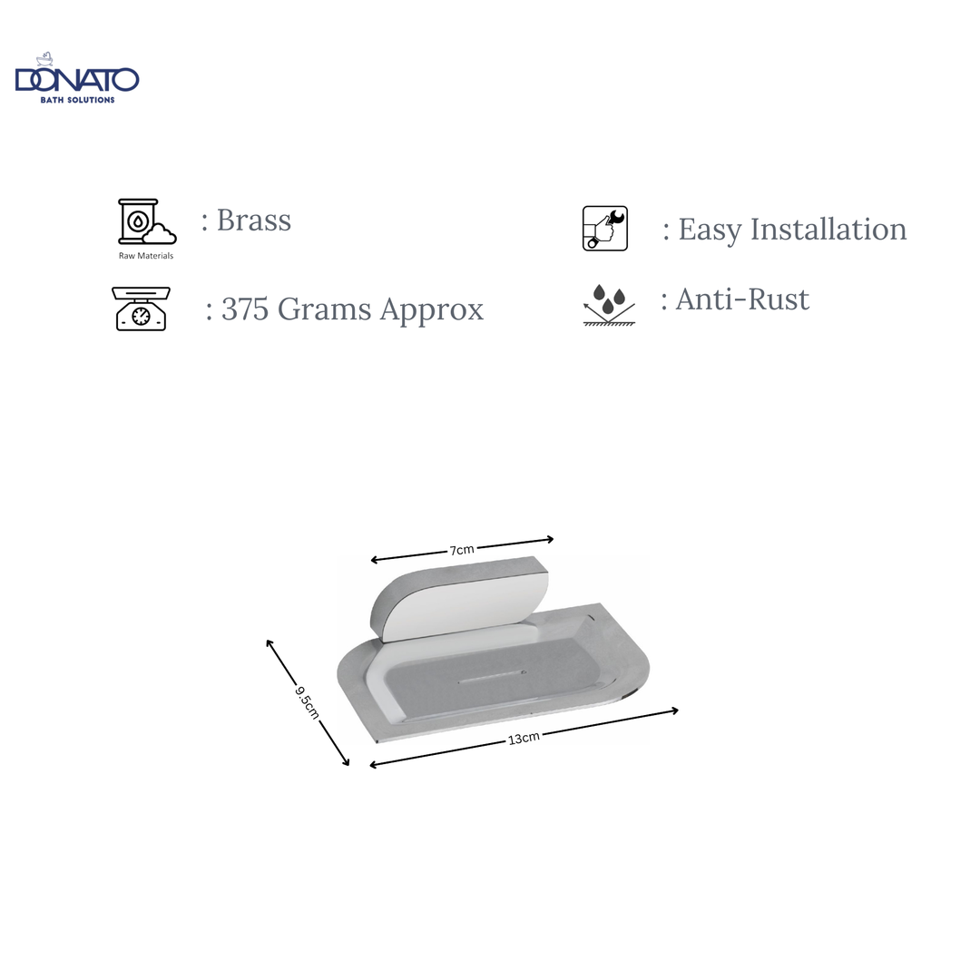 DONATO SOAP DISH- BENZ BRASS