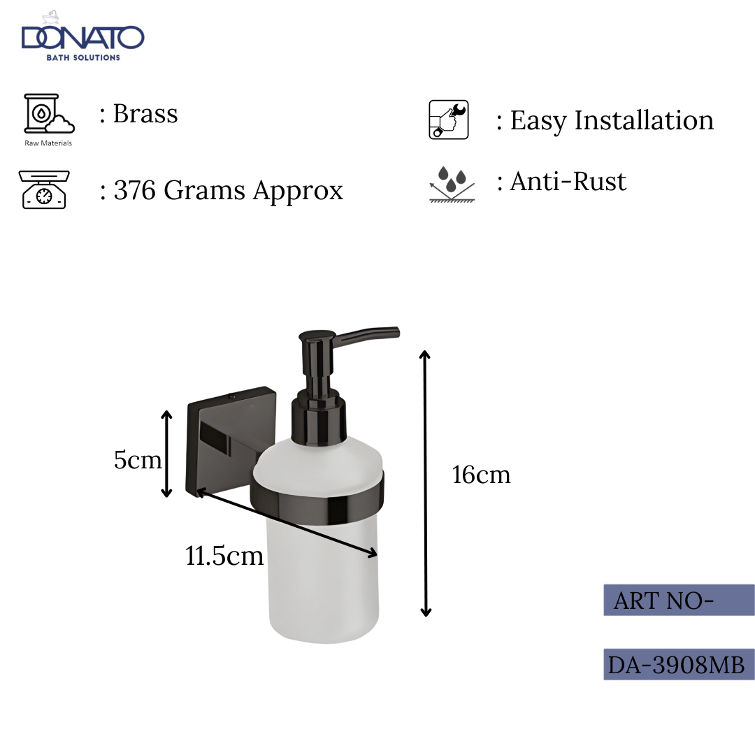 DONATO LIQUID SOAP DISPENSER- REPLAY BLACK