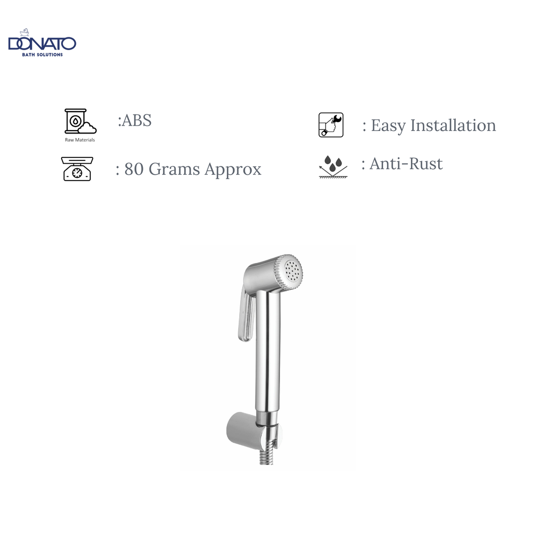DIFE CLICK BUTTON HEALTH FAUCET WITH 1.0 MTRS. HD SHOWER TUBE AND HOOK