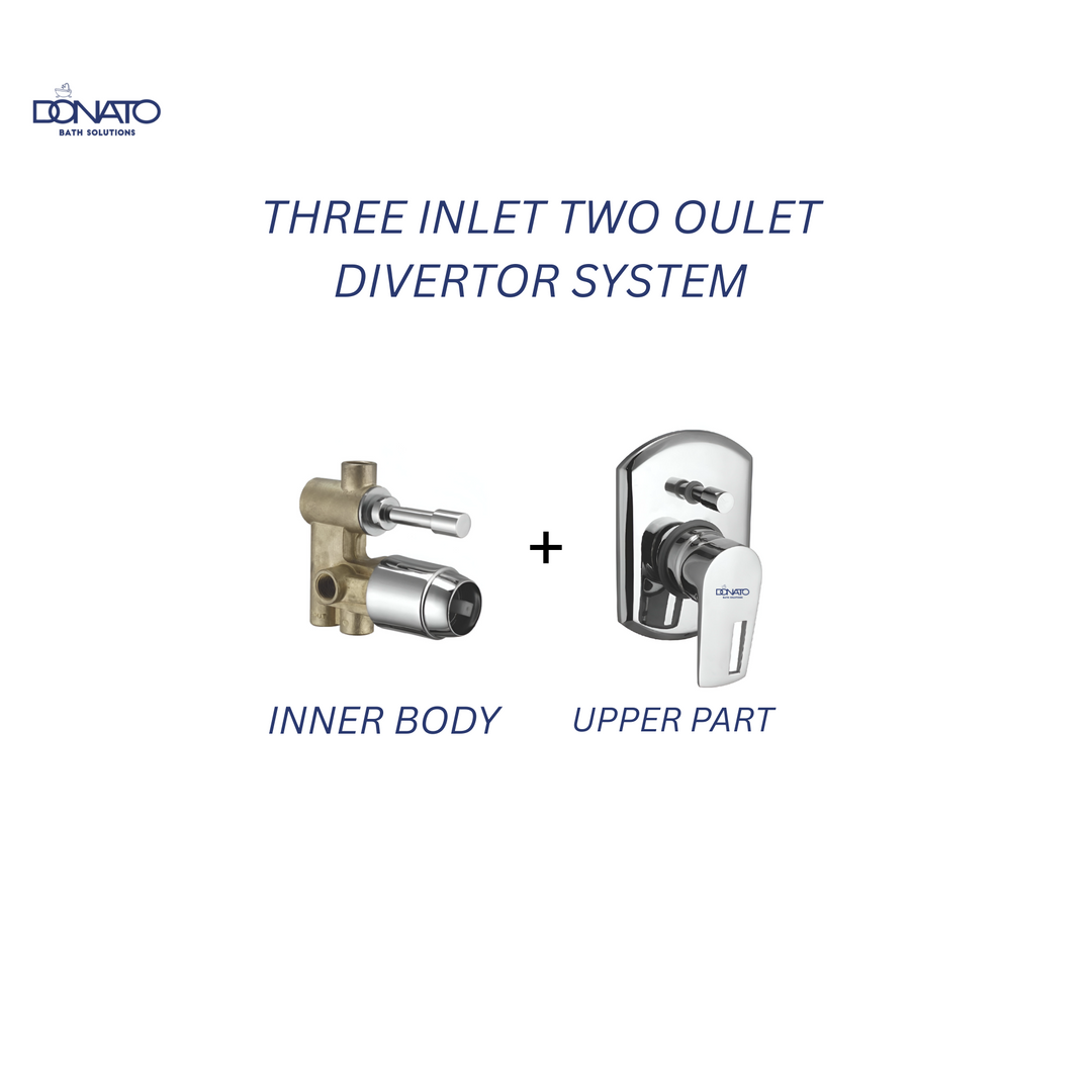 DONATO 3 INLET 2 OUTLET DIVERTER SET - LAVISH