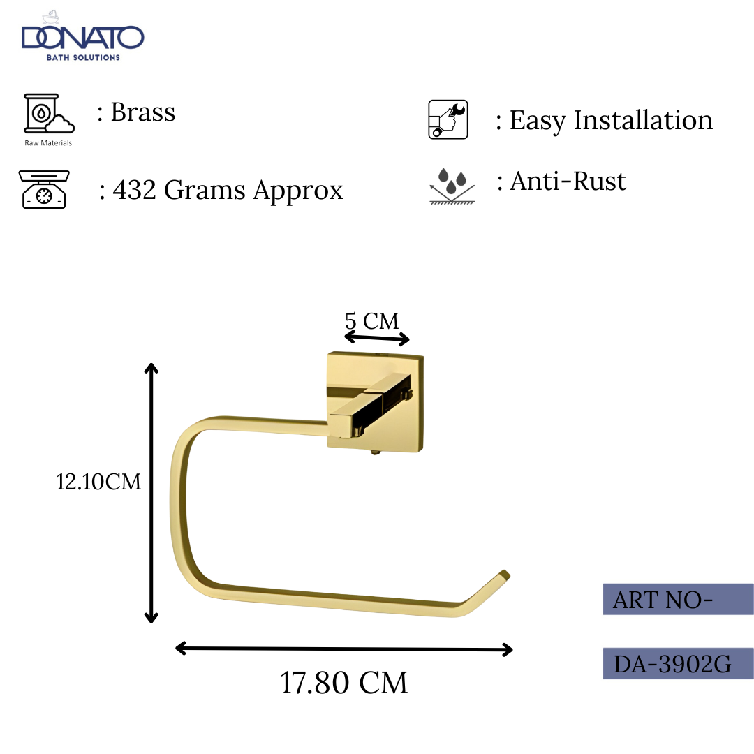 DONATO TOWEL RING- REPLAY FRENCH GOLD