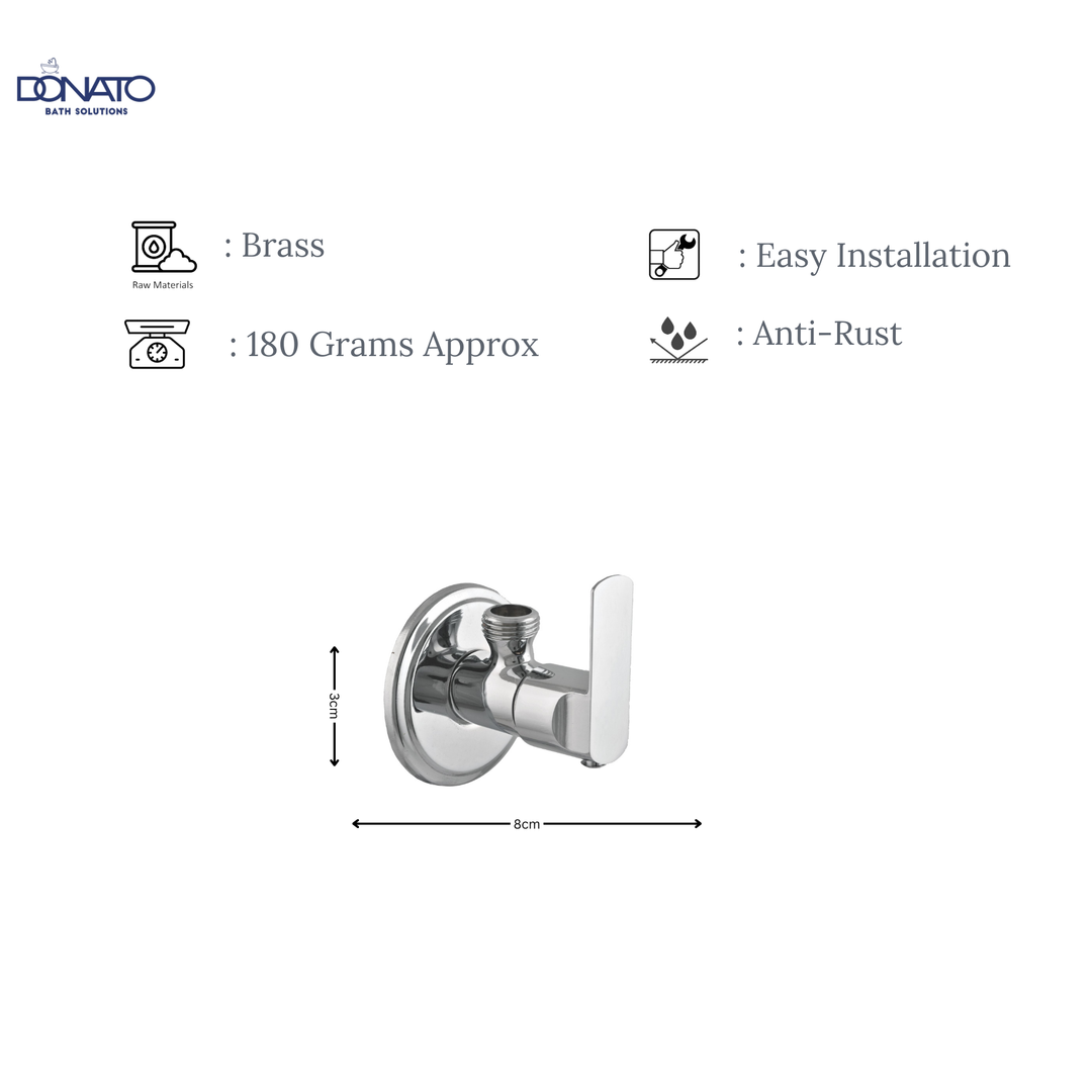 DONATO BRASS ANGLE VALVE -SLEEK