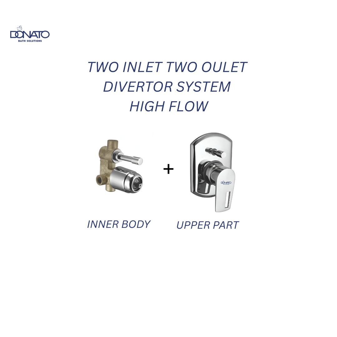 DONATO 2 INLET 2 OUTLET HIGH FLOW DIVERTER SET -LAVISH
