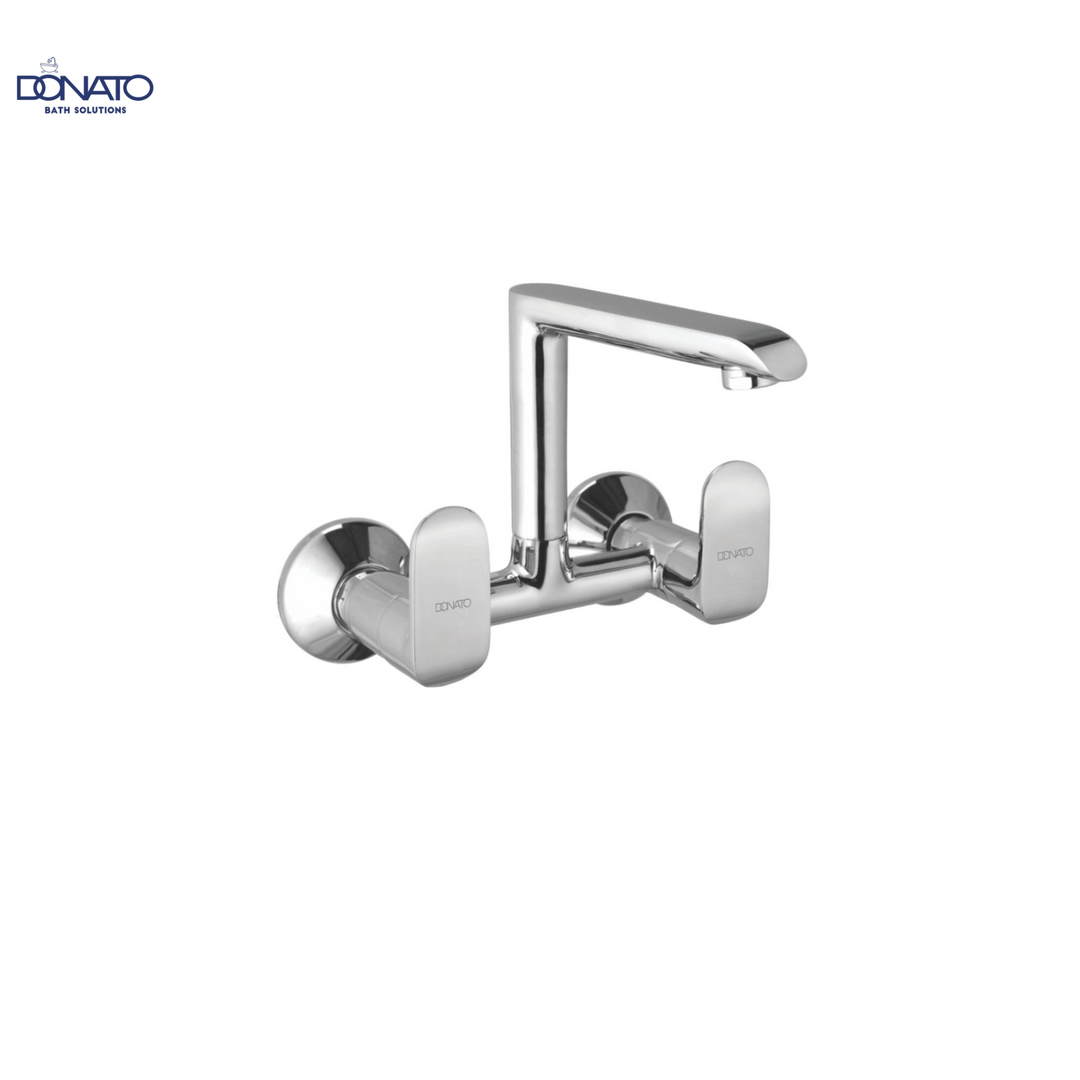DONATO BRASS SINK MIXER WALL MOUNTED -GRACE