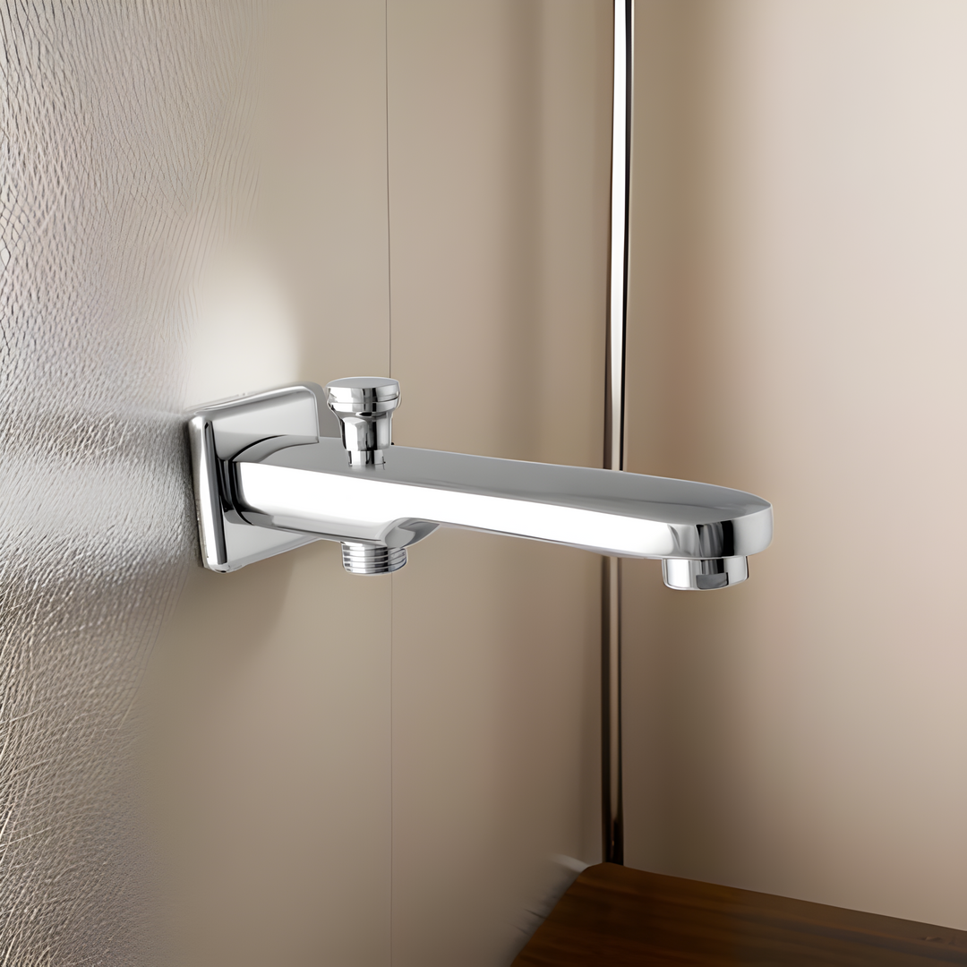 Durable button spout featuring a user-friendly design