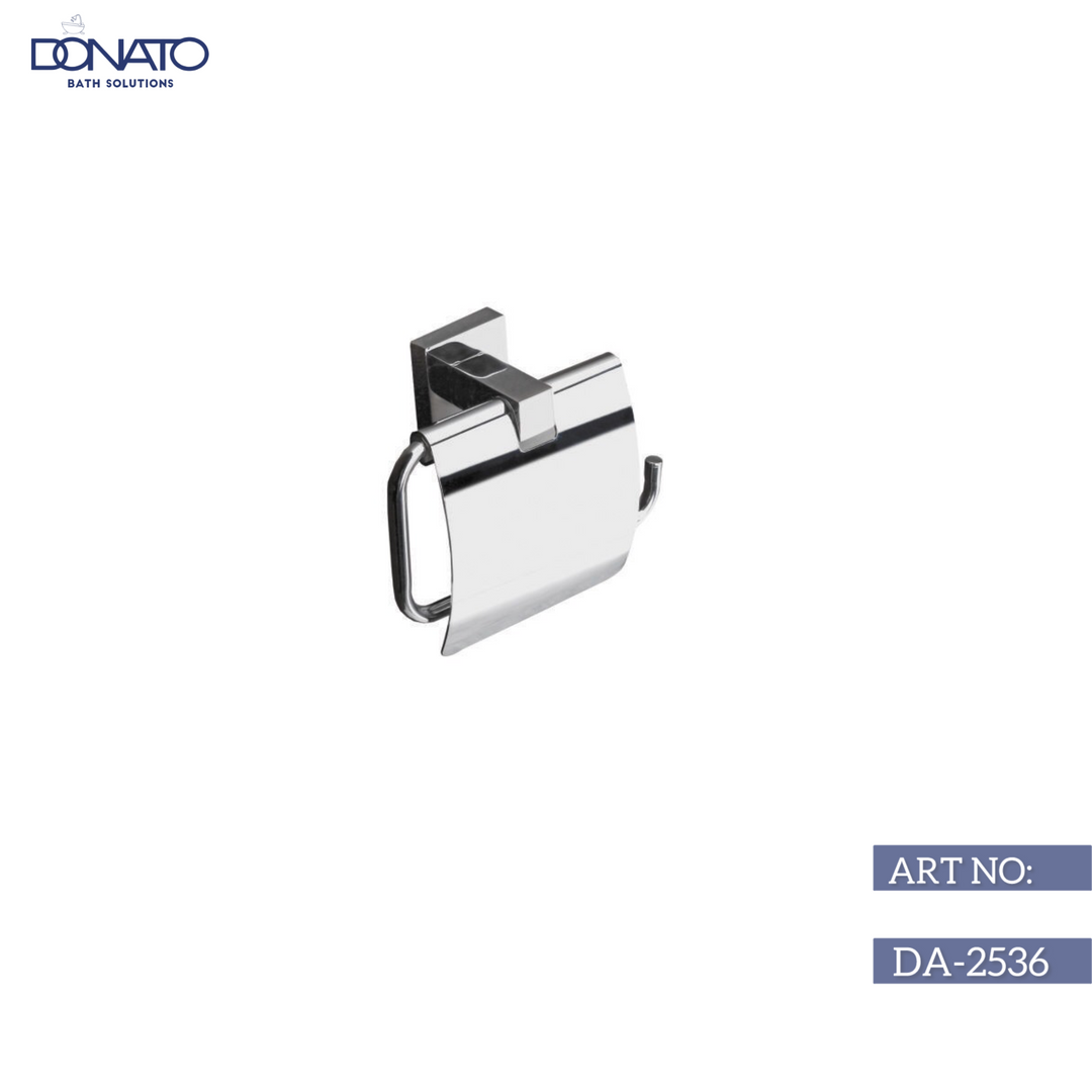 DONATO PAPER HOLDER WITH LID- ASTER S.S 304