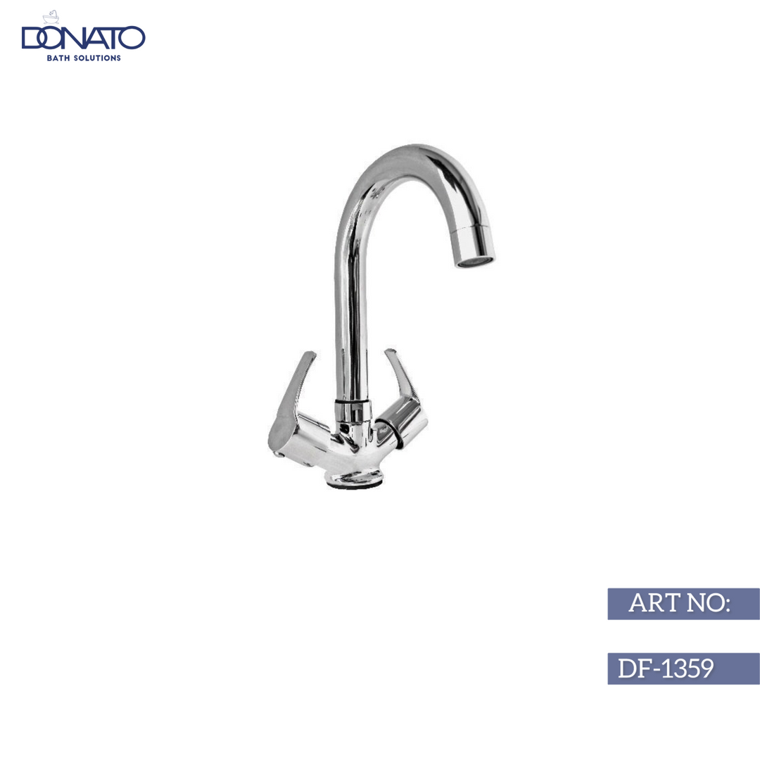 Luxury center hole basin mixer with a minimalist design, perfect for upscale bathroom decor
