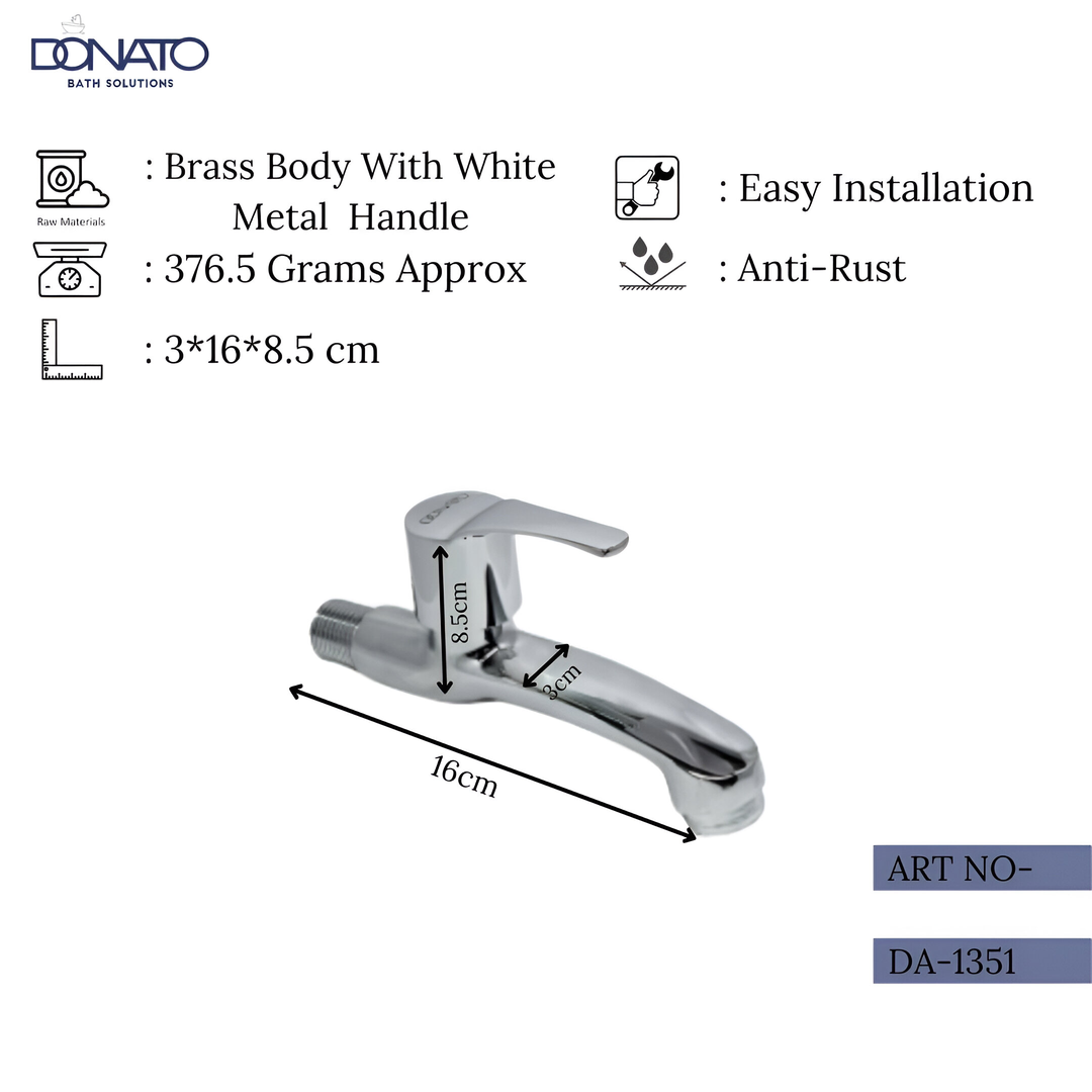 High-quality long nose spout featuring a sleek design, weight of 376.5 Grams, length 16 cm.