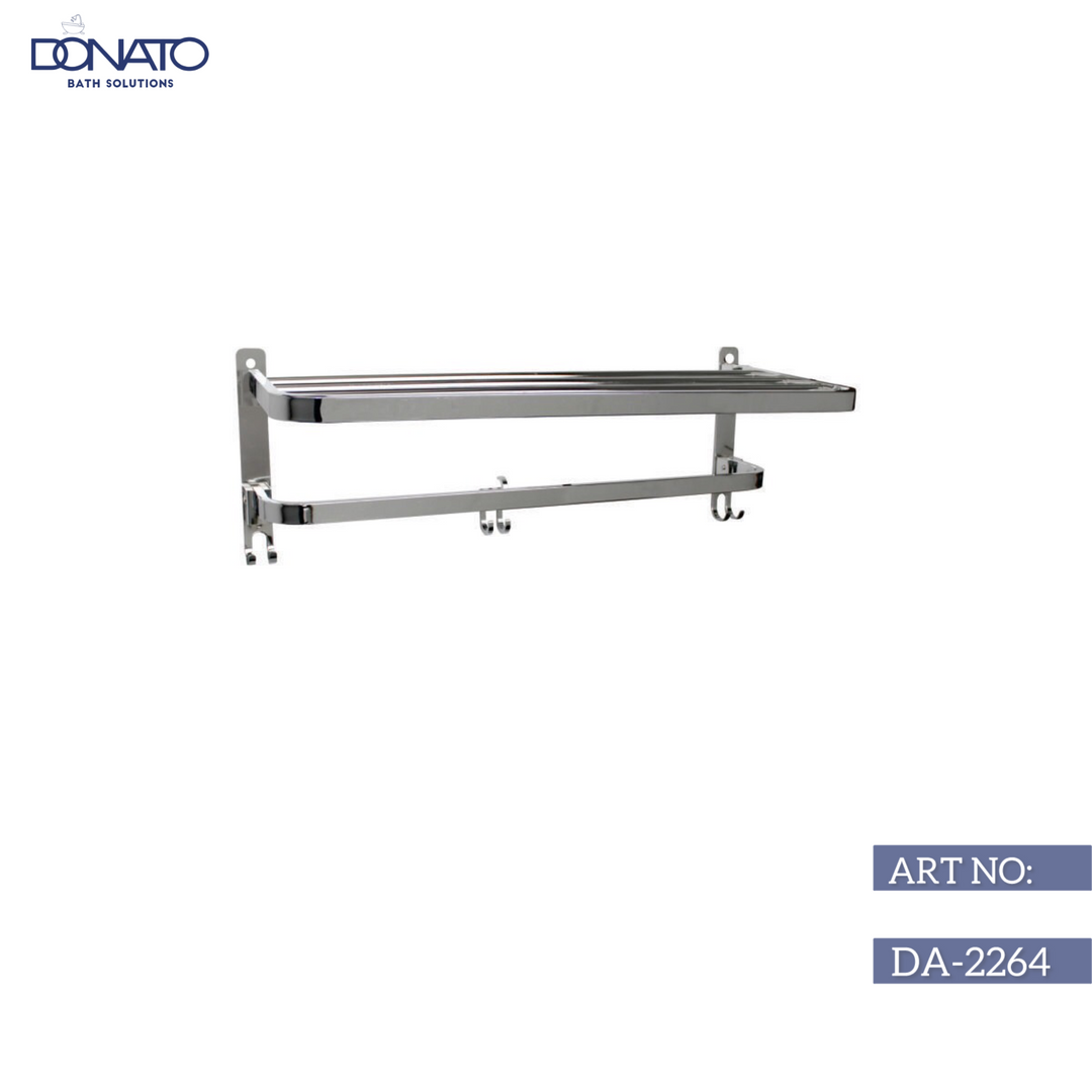 DONATO SS 304 24" FOLDING TOWEL AND CLOTHING RACK