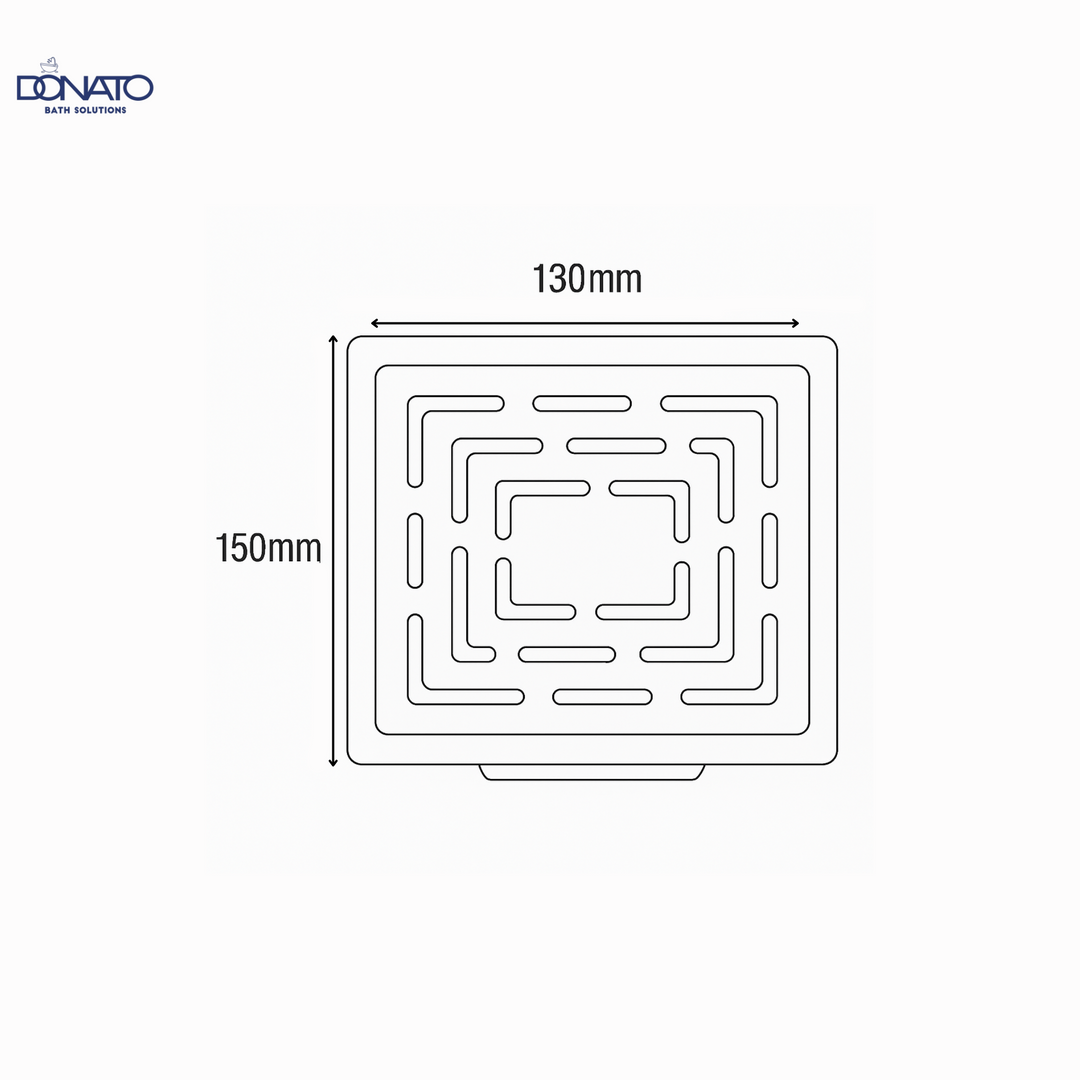 ZEN PLAIN 6"x6" ROSE GOLD - SS 304 GRATINGS