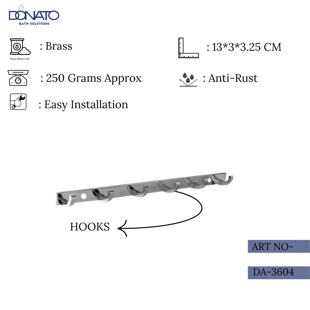 DONATO CLASSIC 6 POINTS HOOK BRASS