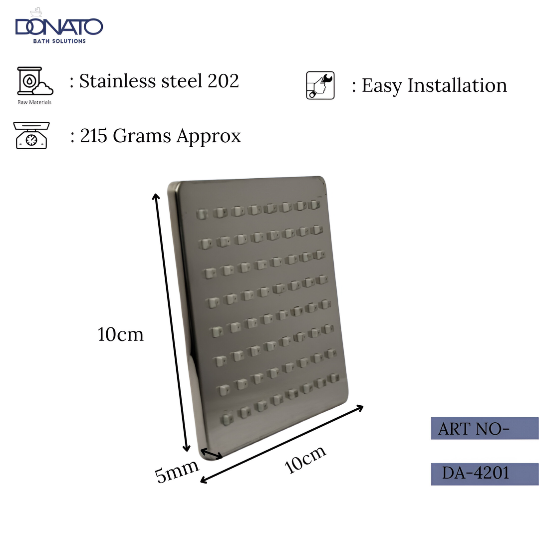 RAIN SHOWER-ELEGANT SQUARE 4”x4 “