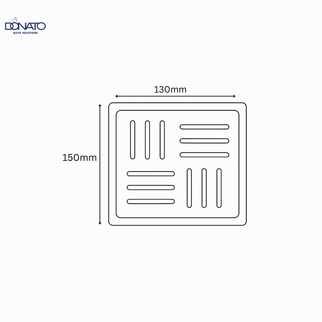 GLORY HOLE 6"x6" GOLD - SS 304 GRATINGS