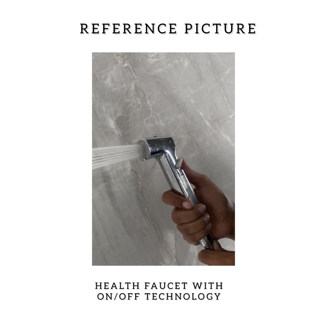 DORKY CLICK BUTTON HEALTH FAUCET WITH 1.0 MTRS. HD SHOWER TUBE AND HOOK