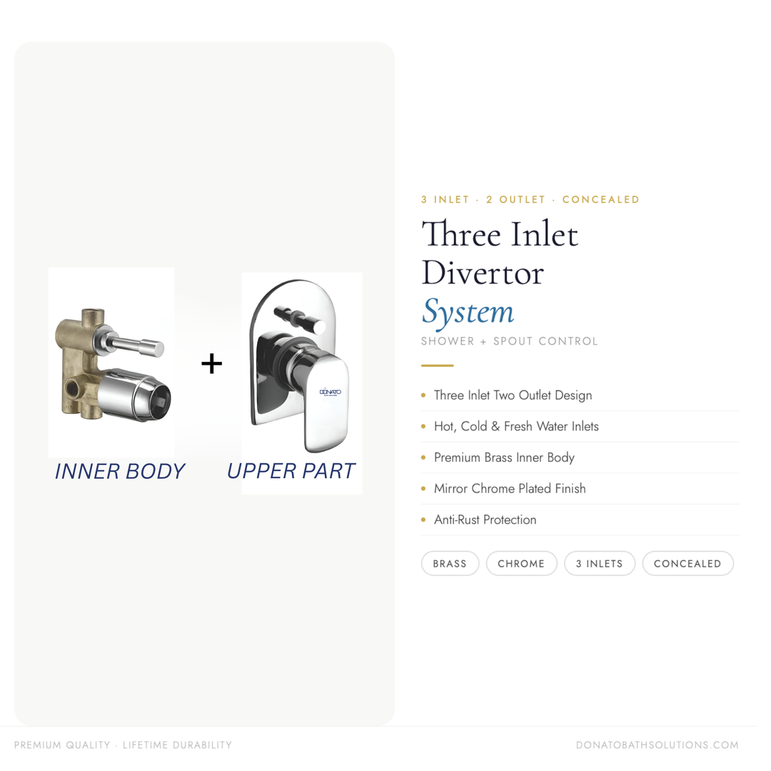 DONATO 3 INLET 2 OUTLET DIVERTER SET - GRACE