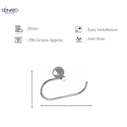 DONATO TOWEL RING- DROSS BRASS