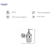 DONATO LIQUID SOAP DISPENSER- DROSS BRASS