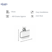 DONATO PAPER HOLDER WITH LID- DROSS BRASS