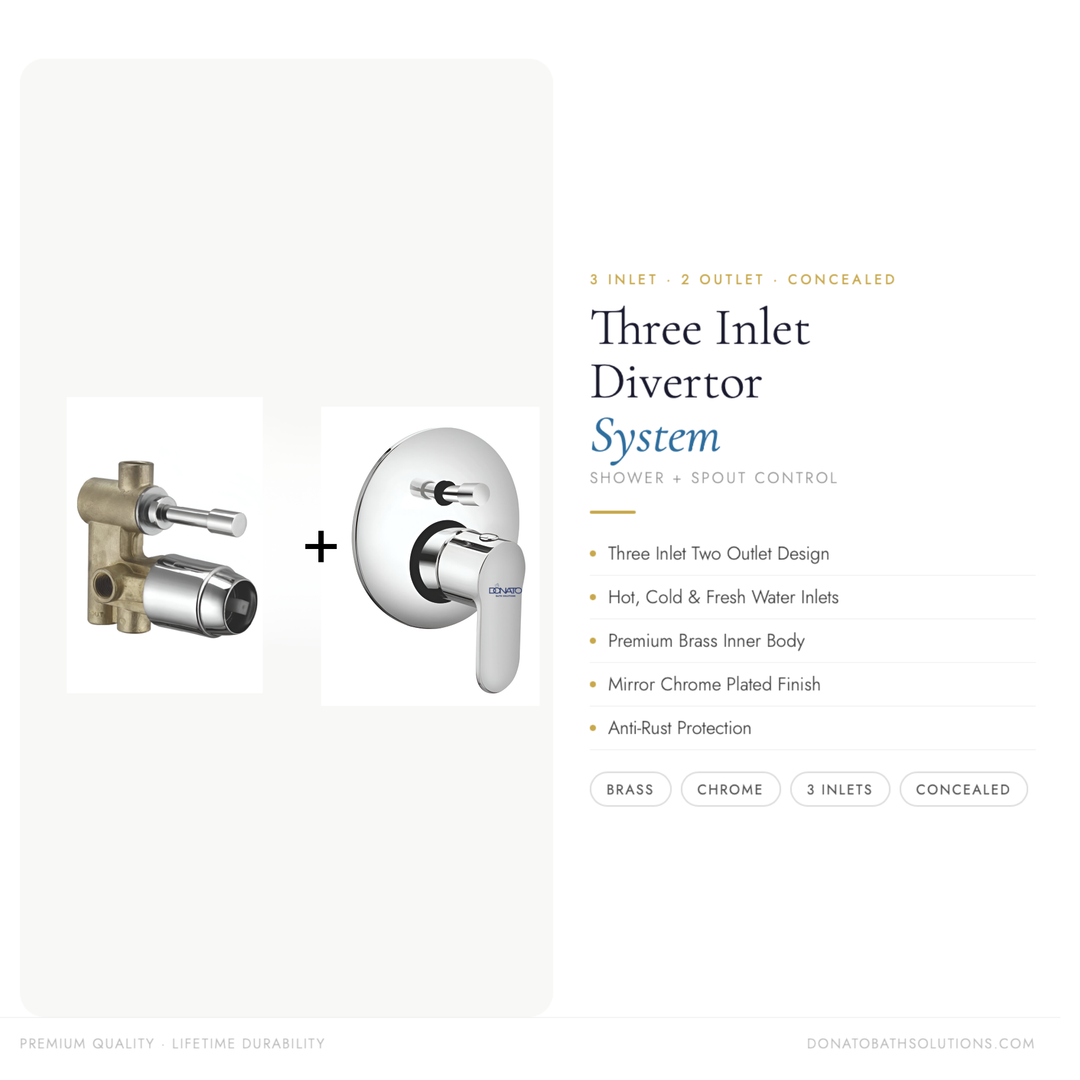 DONATO 3 INLET 2 OUTLET DIVERTER SET - DAISY