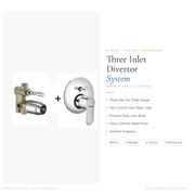 DONATO 3 INLET 2 OUTLET DIVERTER SET - DAISY