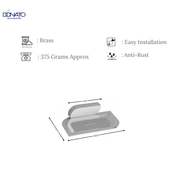 DONATO SOAP DISH- BENZ BRASS