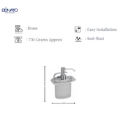 DONATO LIQUID SOAP DISPENSER- BENZ BRASS