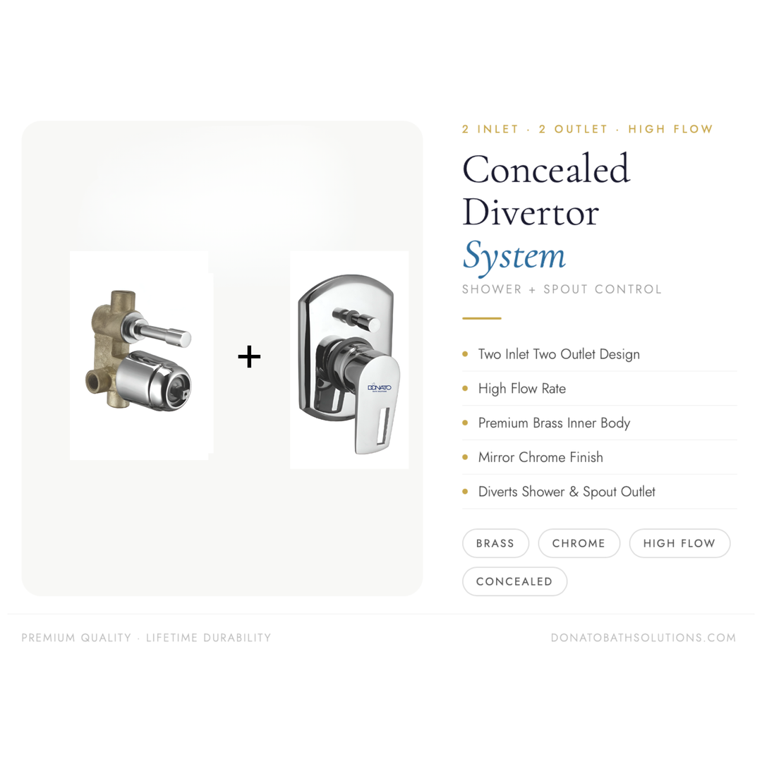 DONATO 2 INLET 2 OUTLET HIGH FLOW DIVERTER SET -LAVISH