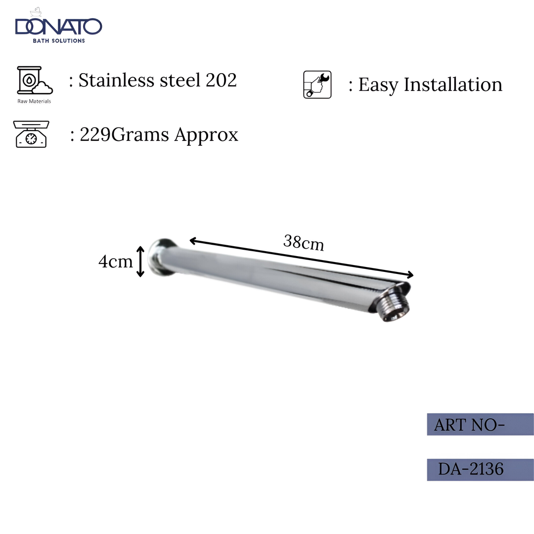 DONATO ROUND 15”- SHOWER ARM(C.P/S.S-202)