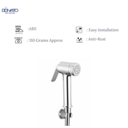 DABB CLICK BUTTON HEALTH FAUCET WITH 1.0 MTRS. HD SHOWER TUBE AND HOOK