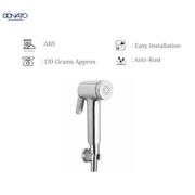 DIG CLICK BUTTON HEALTH FAUCET WITH 1.0 MTRS. HD SHOWER TUBE AND HOOK