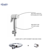 DIG CLICK BUTTON HEALTH FAUCET WITH 1.0 MTRS. HD SHOWER TUBE AND HOOK