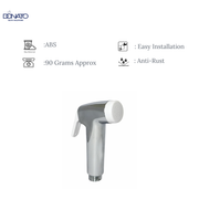 CONTINENTAL CLICK BUTTON HEALTH FAUCET WITH 1.0 MTRS. HD SHOWER TUBE AND HOOK