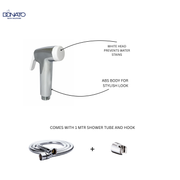 CONTINENTAL CLICK BUTTON HEALTH FAUCET WITH 1.0 MTRS. HD SHOWER TUBE AND HOOK