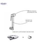 DIFE CLICK BUTTON HEALTH FAUCET WITH 1.0 MTRS. HD SHOWER TUBE AND HOOK