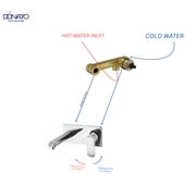 WALL MOUNTED SINGLE LEVER BASIN MIXER SET- GRACE