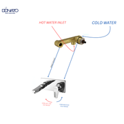 WALL MOUNTED SINGLE LEVER BASIN MIXER SET- LAVISH