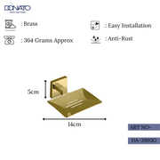 DONATO SOAP DISH- REPLAY FRENCH GOLD