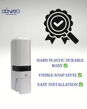 Donato soap Dispenser with self adhesive tape