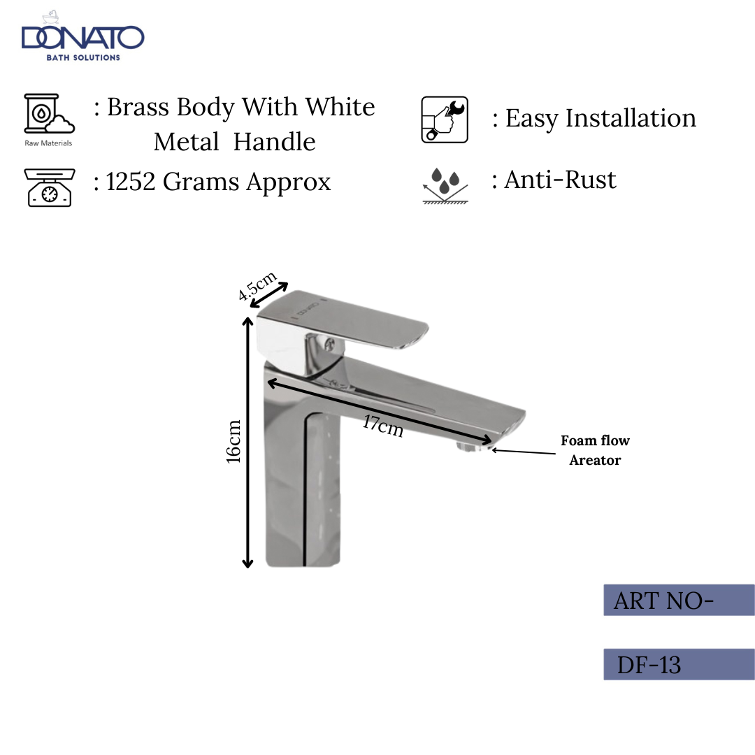 SINGLE LEVER BASIN MIXER- DIAMOND