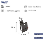 DONATO PAPER HOLDER WITH LID- REPLAY BLACK