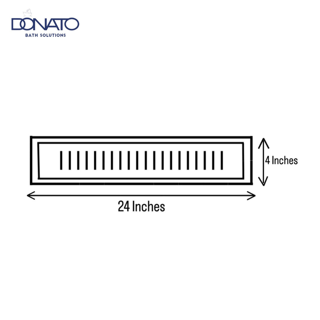 SHOWER DRAINER SIDE HOLE WITH SS 304 COCKROACH TRAP 4'x24"