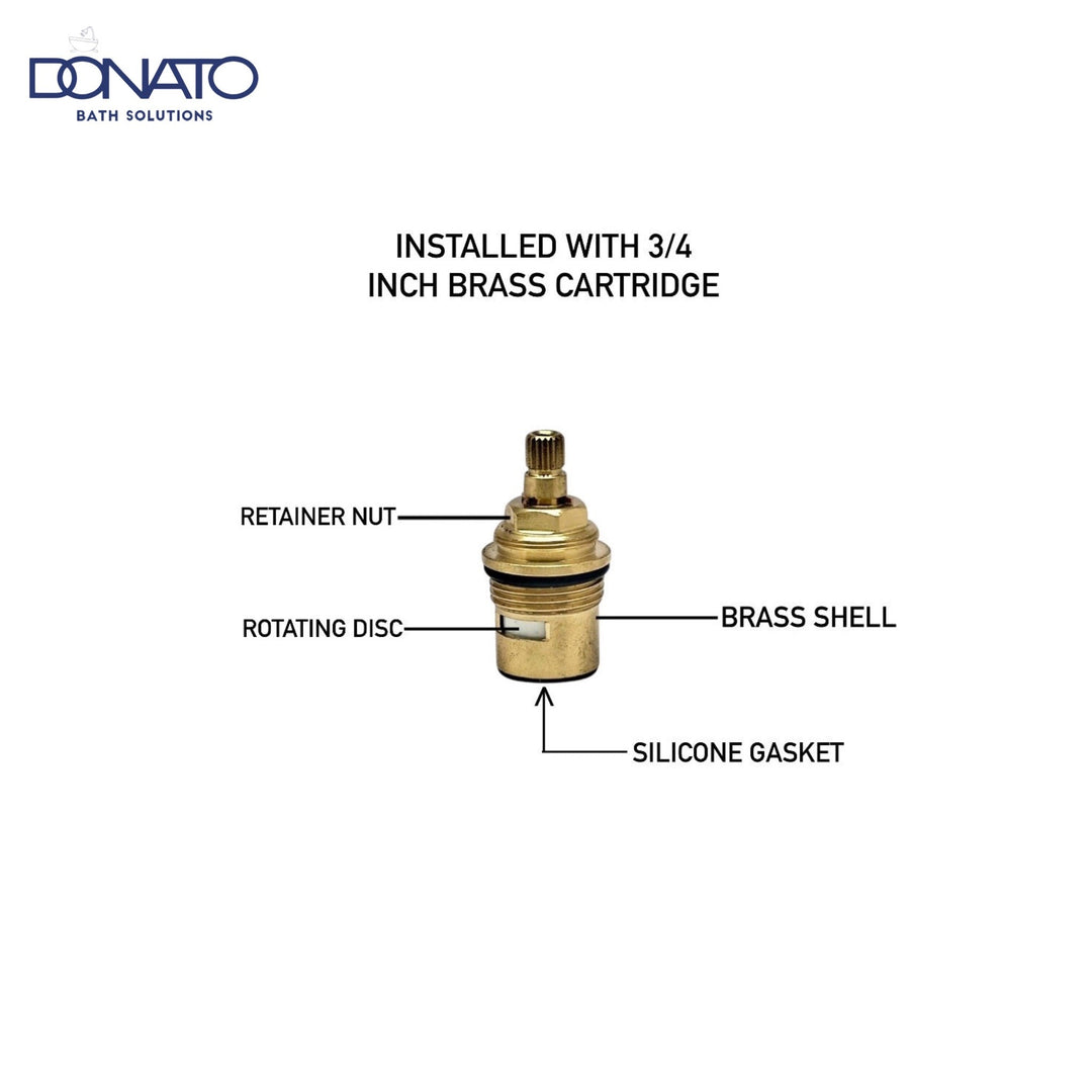 Donato Dew Brass Nozzle Cock