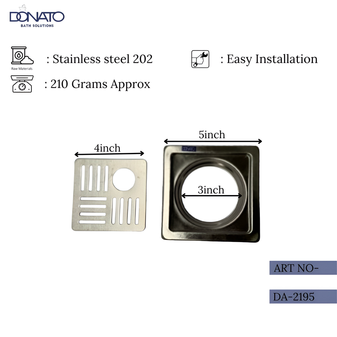 GLORY HOLE 5"x5"- SS 202 GRATINGS