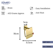 DONATO PAPER HOLDER WITH LID- REPLAY FRENCH GOLD