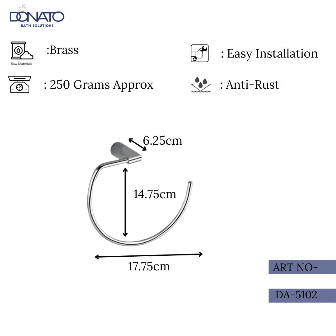 TOWEL RING- DELEGATE BRASS