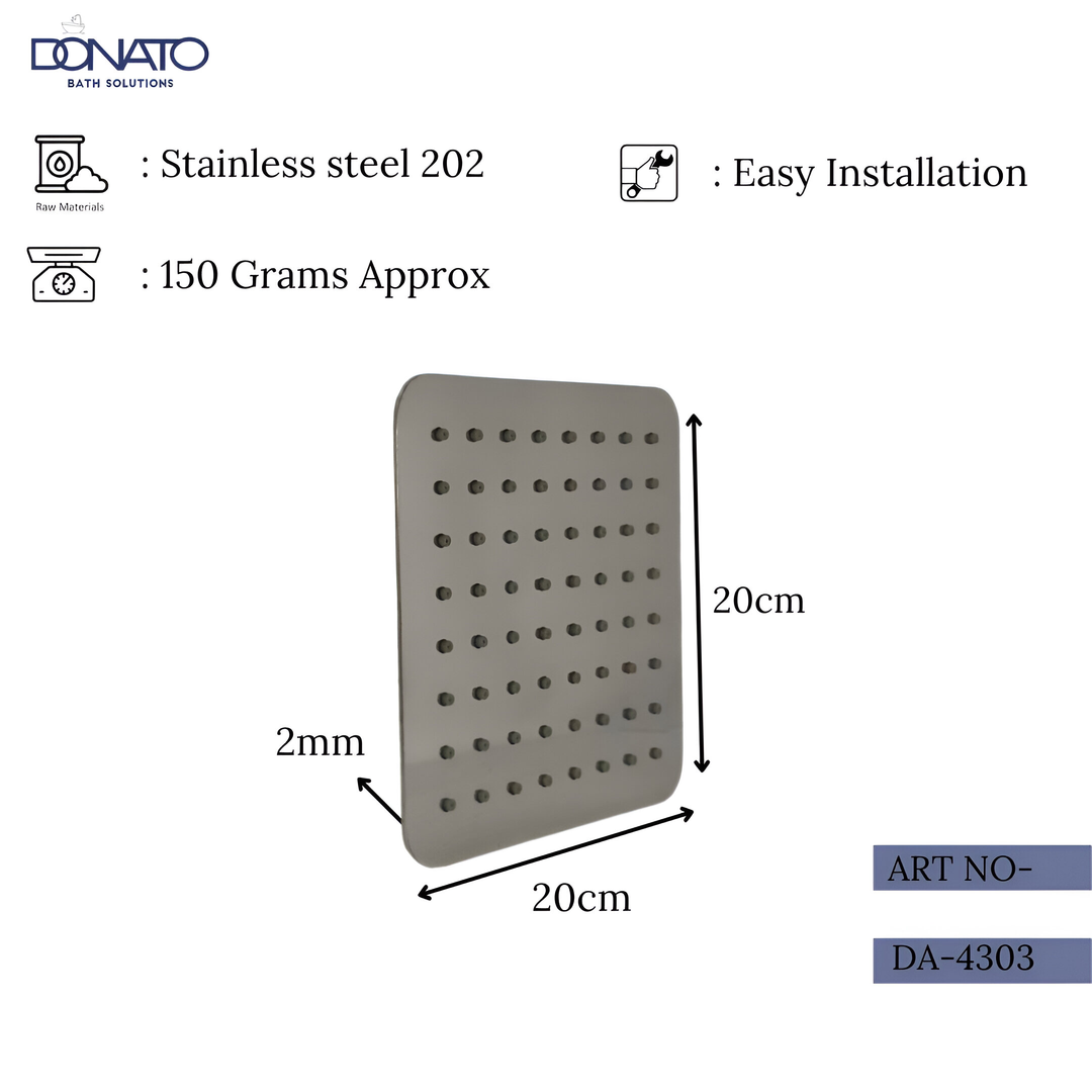 DONATO KOLLER SQUARE RAIN SHOWER 8”x8” inch