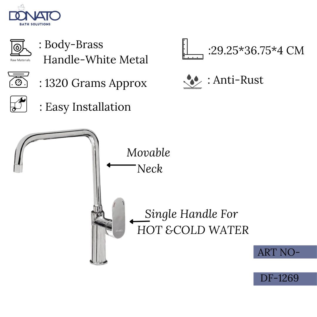 SINGLE LEVER SINK MIXER TABLE MOUNTED- DAISY