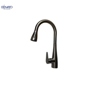DONATO SINGLE LEVER PULLOUT SINK MIXER TABLE MOUNTED- DARK GREY STAINLESS STEEL